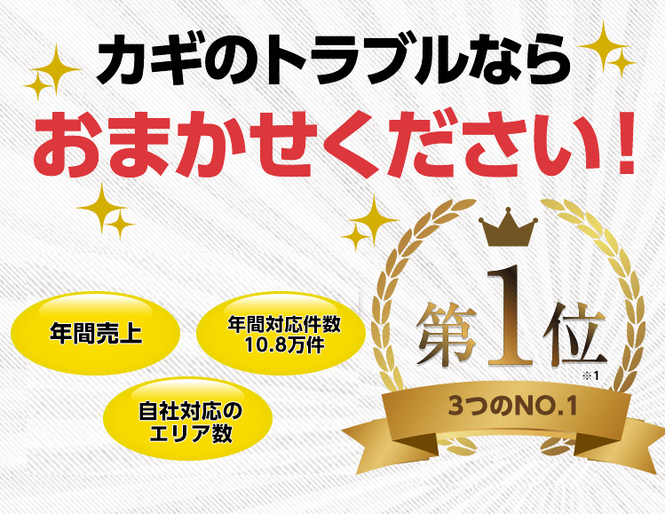 カギのトラブルならお任せください!